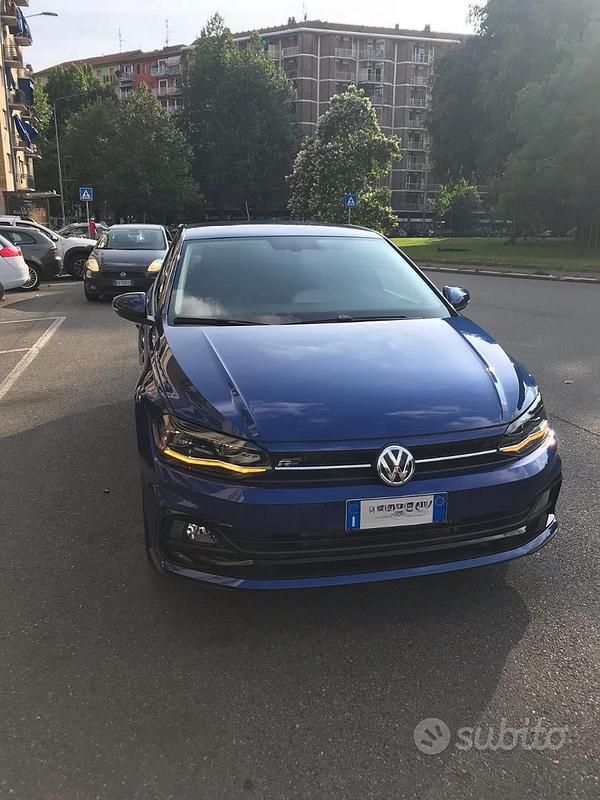 Usata VW Polo Highline 95 CV (69 kW) 2018 Blu/azzurro Utilitaria