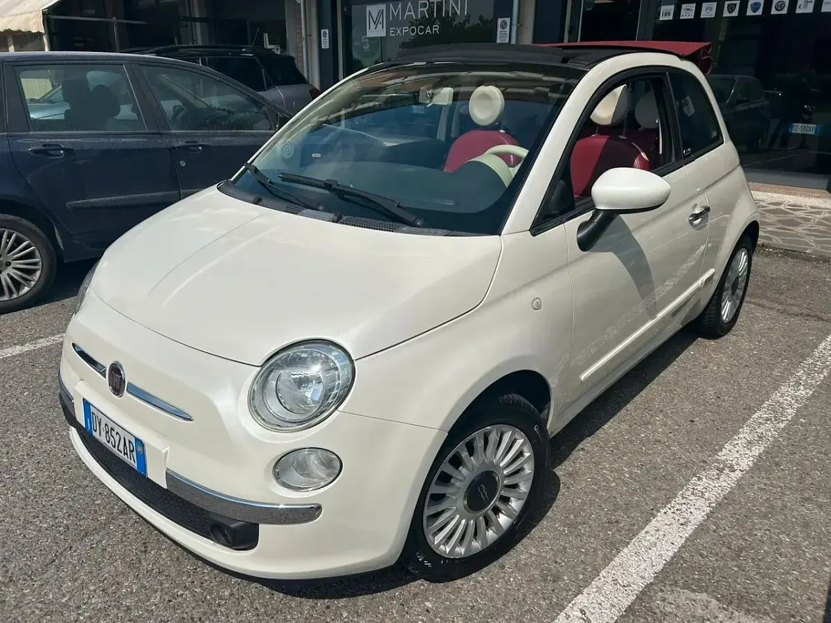 Usata Fiat 500C Lounge 75 CV (55 kW) 2009 Bianco Cabrio