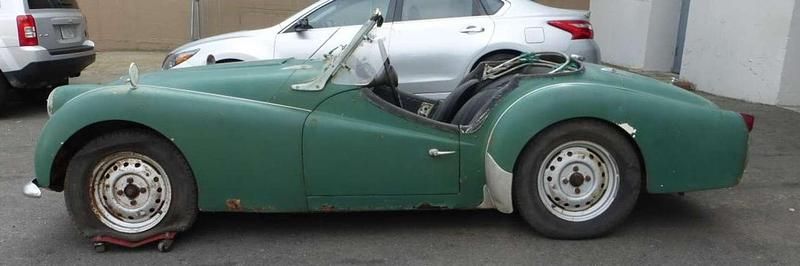 Usata Triumph TR3 109 CV (80 kW) 1958 Verde Cabrio