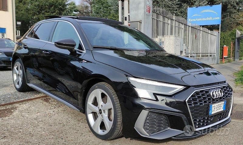 Usata Audi A3 S-Line 150 CV (110 kW) 2024 Nero perlato Berlina