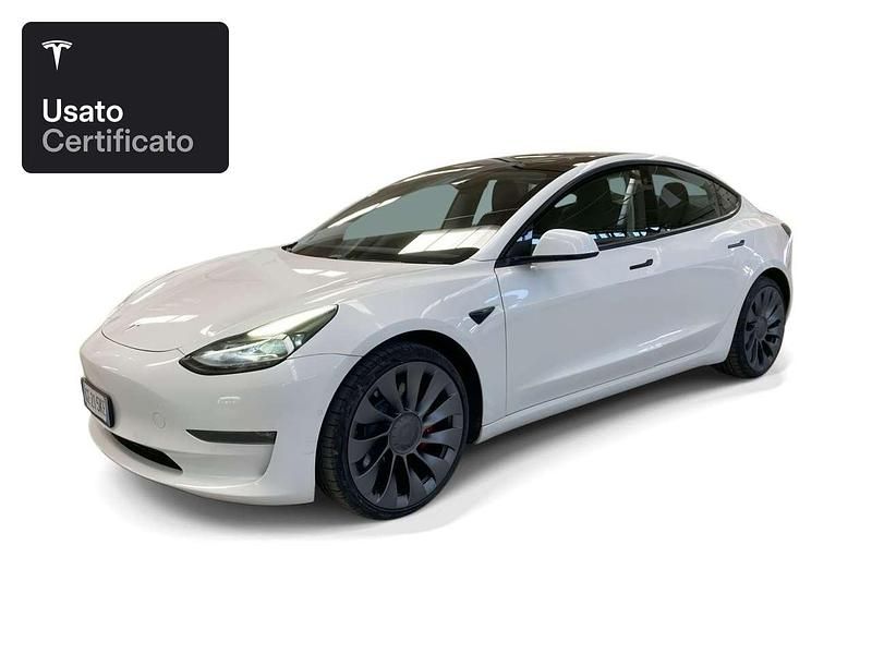 Usata Tesla Model 3 Performance 377 kW (513 CV) 2021 Pearl white multicoat Berlina