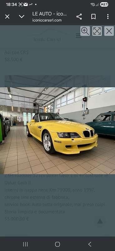 Usata BMW Z3 M 321 CV (236 kW) 1997 Cabrio