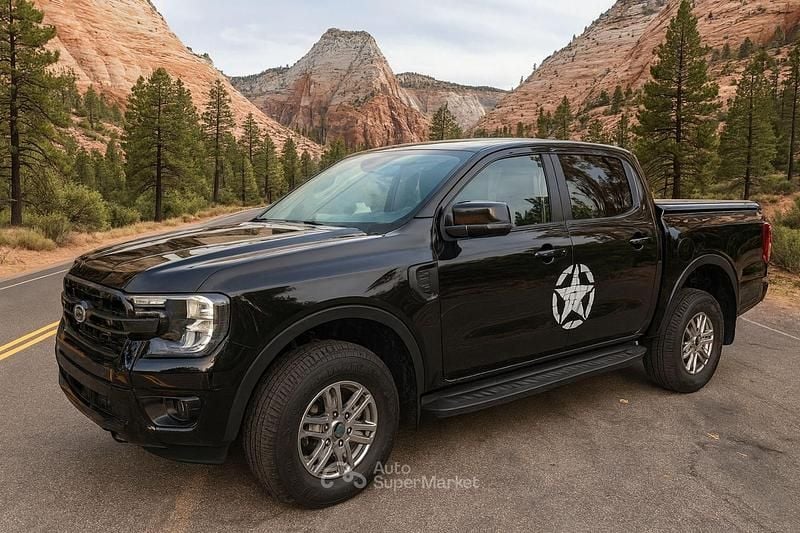 Usata Ford Ranger XLT 170 CV (125 kW) 2024 Nero Pick-up