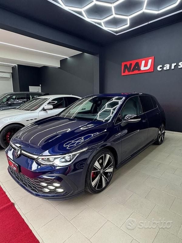 Usata VW Golf VII GTD 200 CV (147 kW) 2021 Blu Utilitaria