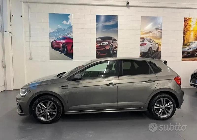 Usata VW Polo R-line 90 CV (66 kW) 2019 Grigio Utilitaria