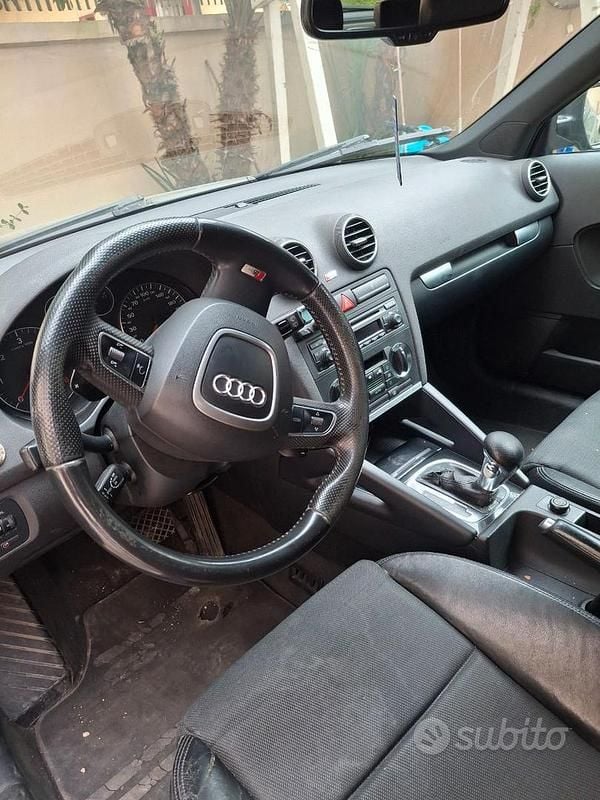 Usata Audi A3 S-Line 170 CV (125 kW) 2007 Nero Utilitaria