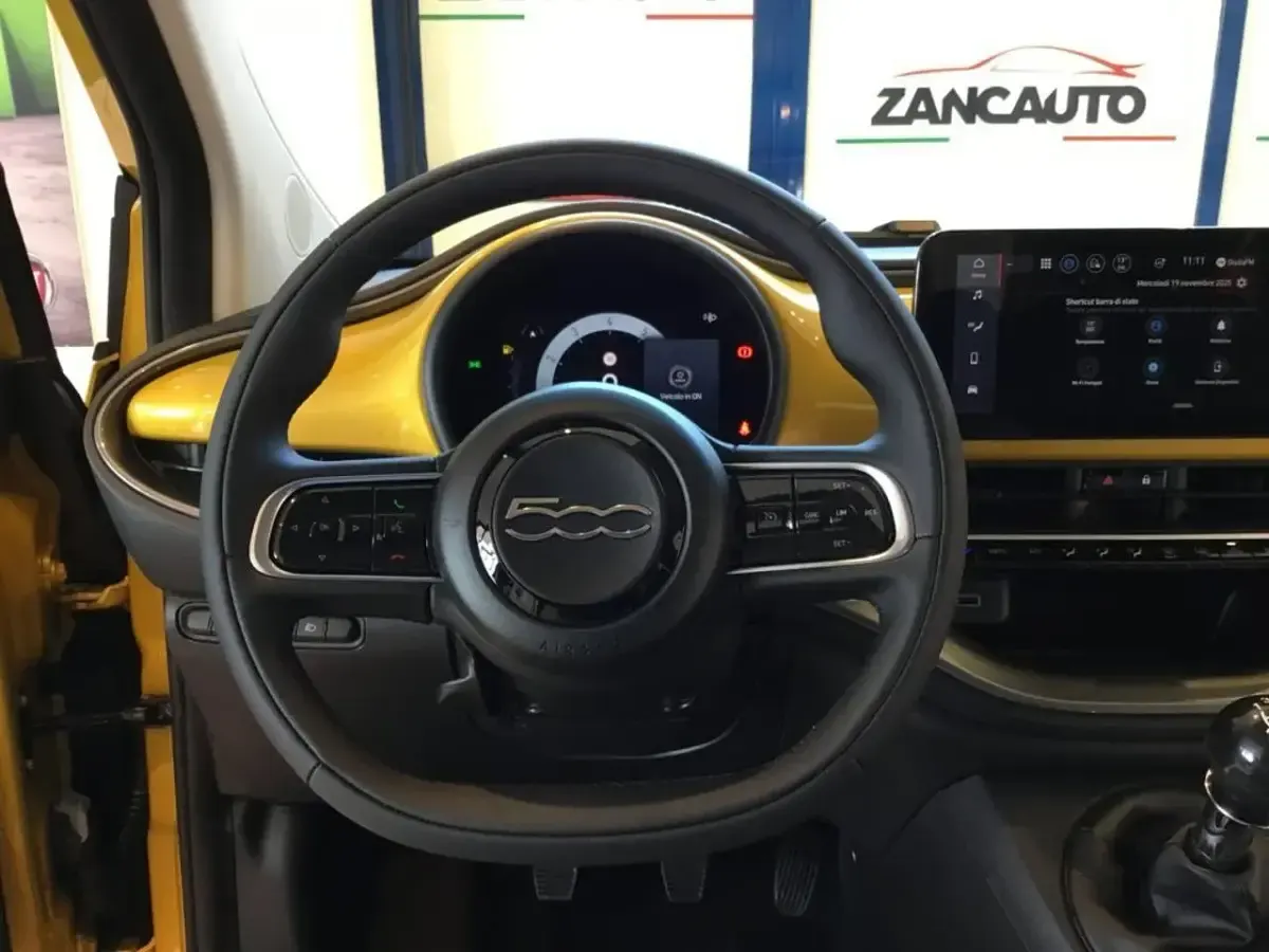 Nuova Fiat 500 65 CV (47 kW) 2026 Giallo Berlina