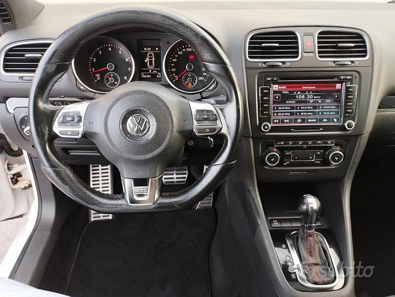Usata VW Golf VI GTI 211 CV (155 kW) 2009 Bianco Utilitaria