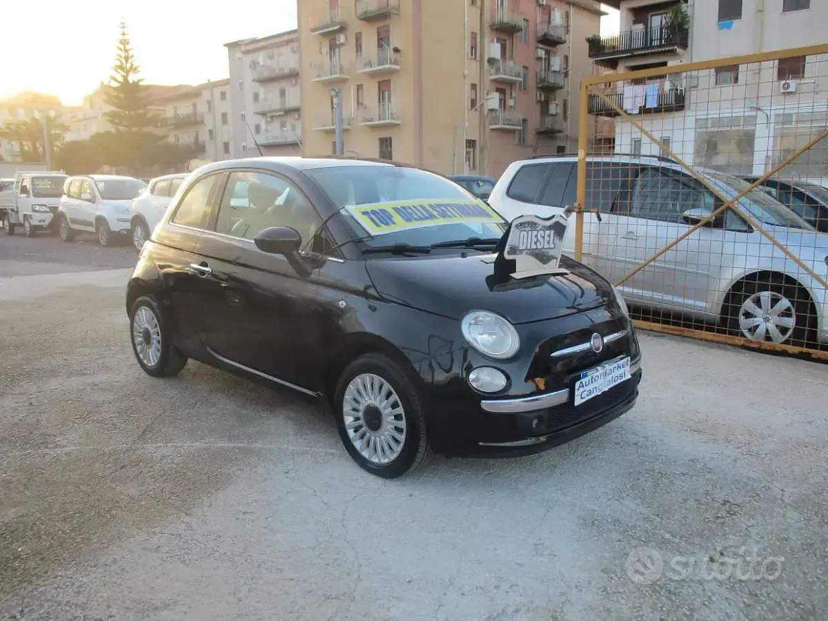 Usata Fiat 500 Lounge 75 CV (55 kW) 2010 Nero Berlina