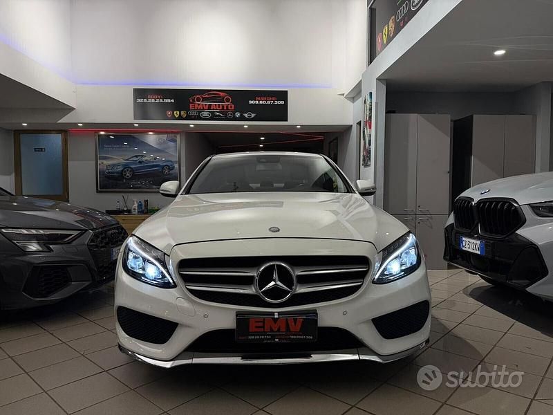 Usata Mercedes C220 Premium 170 CV (125 kW) 2014 Bianco Berlina