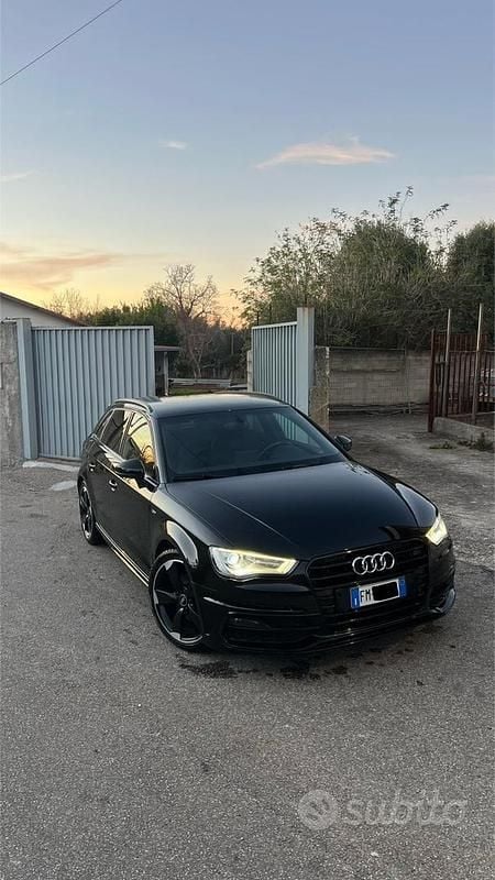 Usata Audi A3 S-Line 150 CV (110 kW) 2015 Nero Berlina