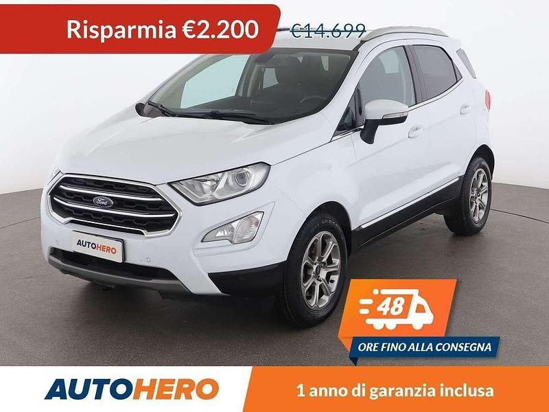 Bianco Usata 2018 Ford Ecosport Titanium SUV | 12.499 € (Buon prezzo) - Immagine 1/3