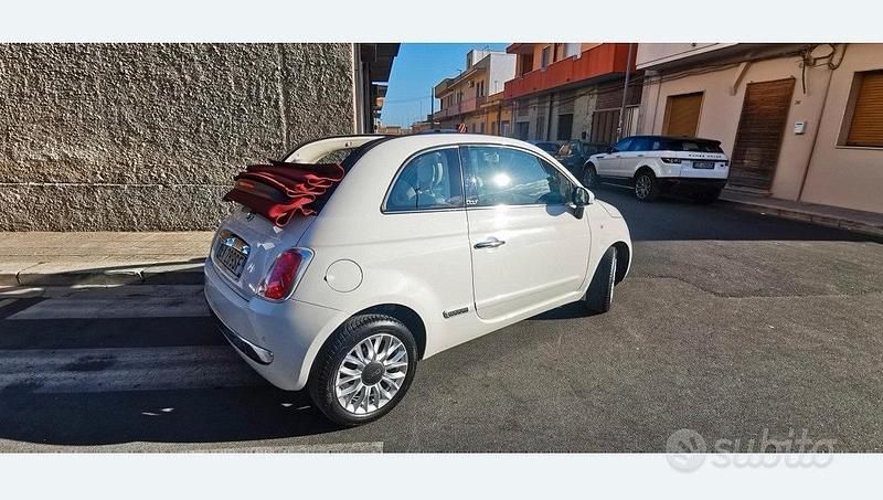 Usata Fiat 500 Lounge 69 CV (50 kW) 2014 Bianco Cabrio