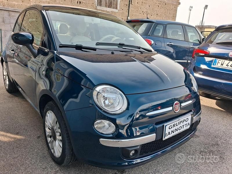 Usata Fiat 500C 69 CV (50 kW) 2015 Blu Cabrio