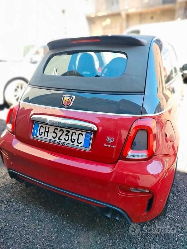 Usata Abarth 595 160 CV (117 kW) 2013 Rosso Cabrio