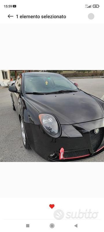 Usata Alfa Romeo MiTo 135 CV (99 kW) 2011 Nero Utilitaria