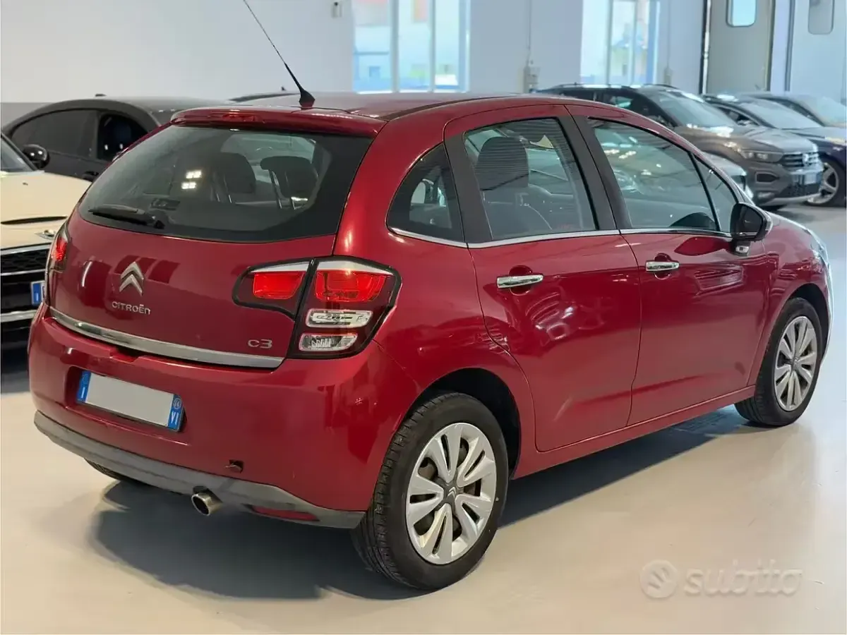 Usata Citroën C3 Exclusive 82 CV (60 kW) 2014 Rosso Berlina