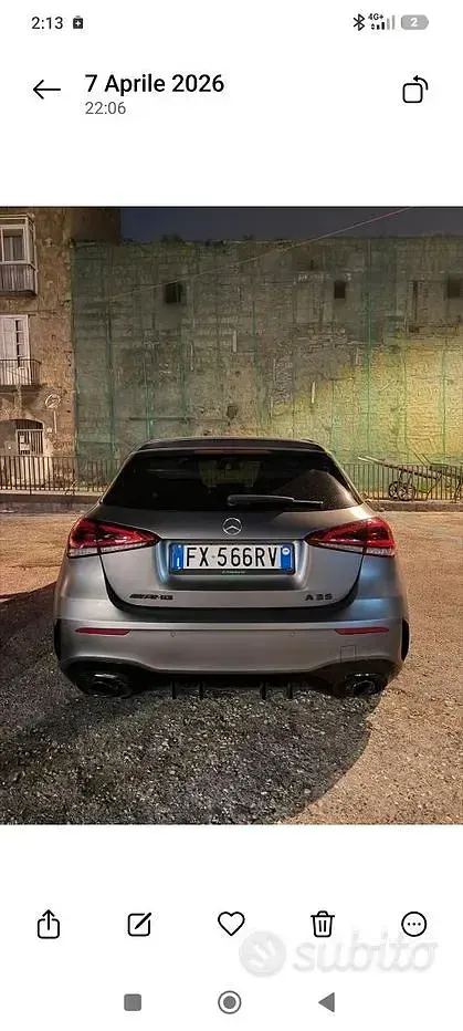 Usata Mercedes A35 AMG 306 CV (225 kW) 2019 Grigio Berlina