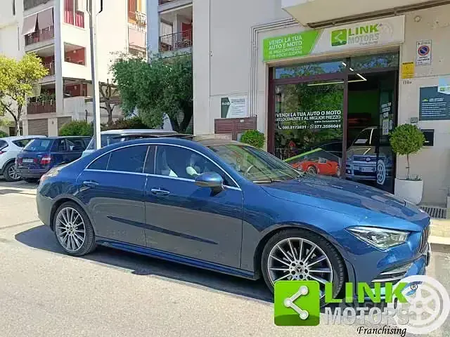 Usata Mercedes CLA200 Premium Plus 150 CV (110 kW) 2021 Blu Coupé