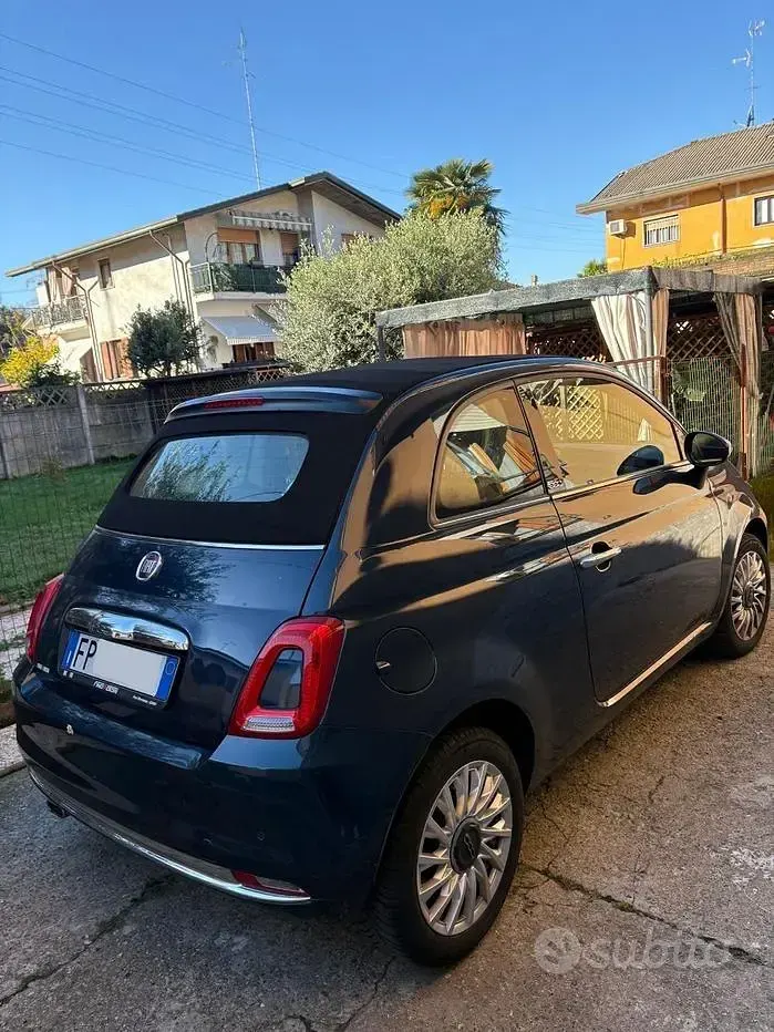 Usata Fiat 500 2018 Blu Cabrio