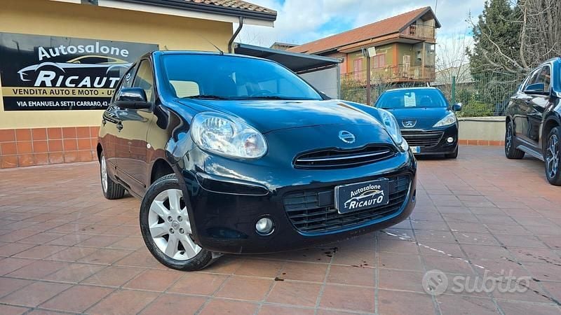 Usata Nissan Micra Acenta 80 CV (58 kW) 2012 Nero Utilitaria
