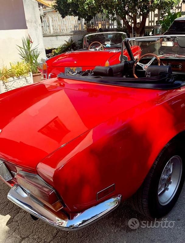 Usata Fiat 124 1970 Rosso Cabrio