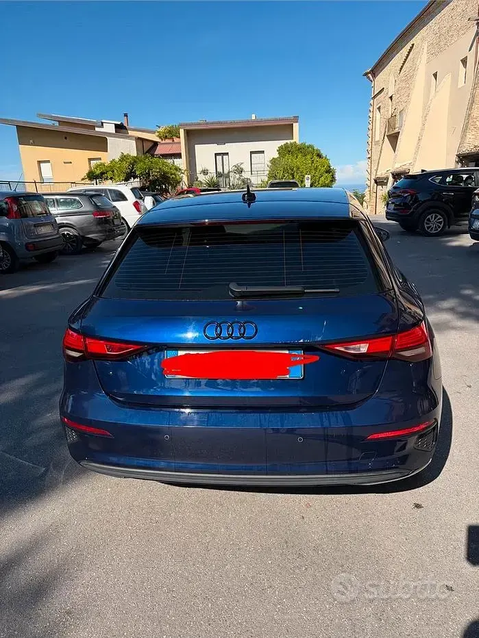 Usata Audi A3 150 CV (110 kW) 2020 Blu Berlina