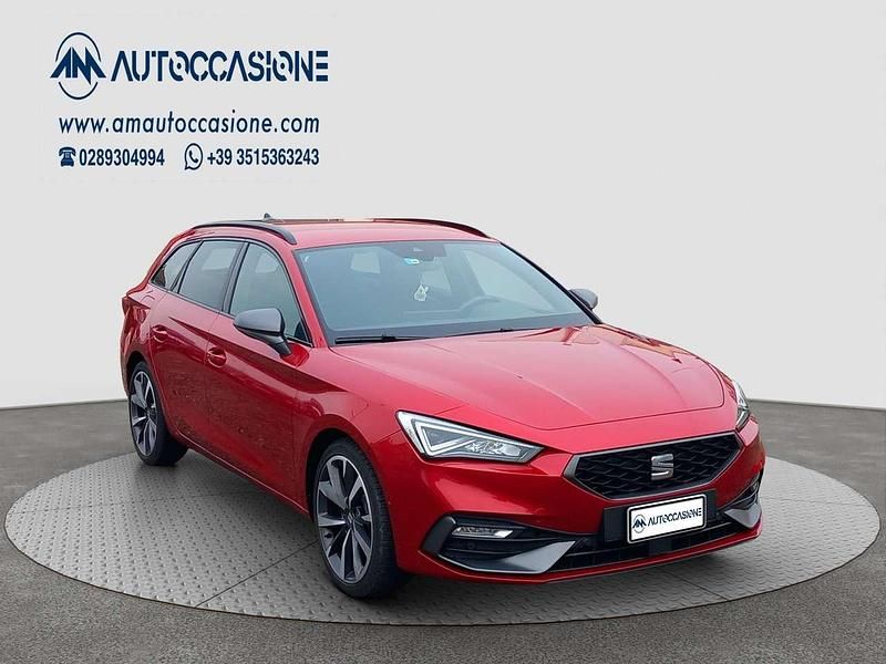 Usata Seat Leon FR 150 CV (110 kW) 2021 Rosso Station wagon