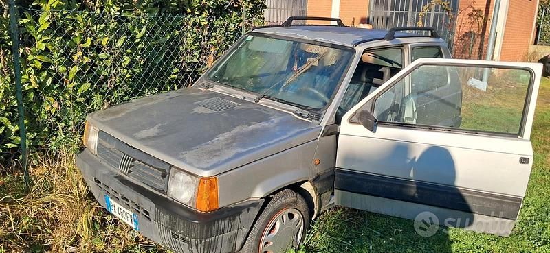Usata Fiat Panda 45 CV (33 kW) 2001 Grigio Utilitaria