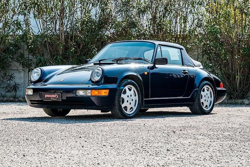 Usata Porsche 911 Carrera 4 Cabriolet 250 CV (183 kW) 1991 Blu Cabrio