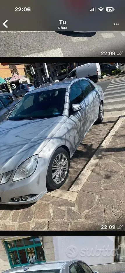 Usata Mercedes E220 150 CV (110 kW) 2009 Grigio Berlina