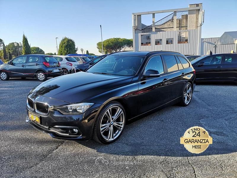 Usata BMW 318 Sport Line 150 CV (110 kW) 2017 Nero Station wagon