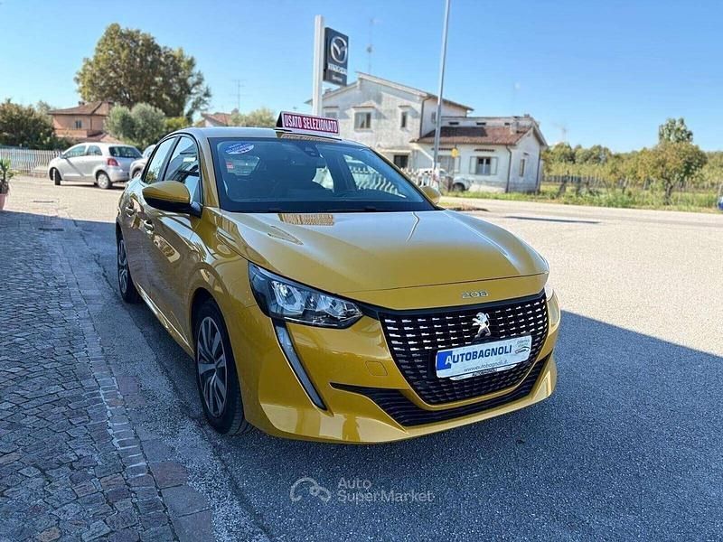 Usata Peugeot 208 Active 75 CV (55 kW) 2020 Giallo Utilitaria