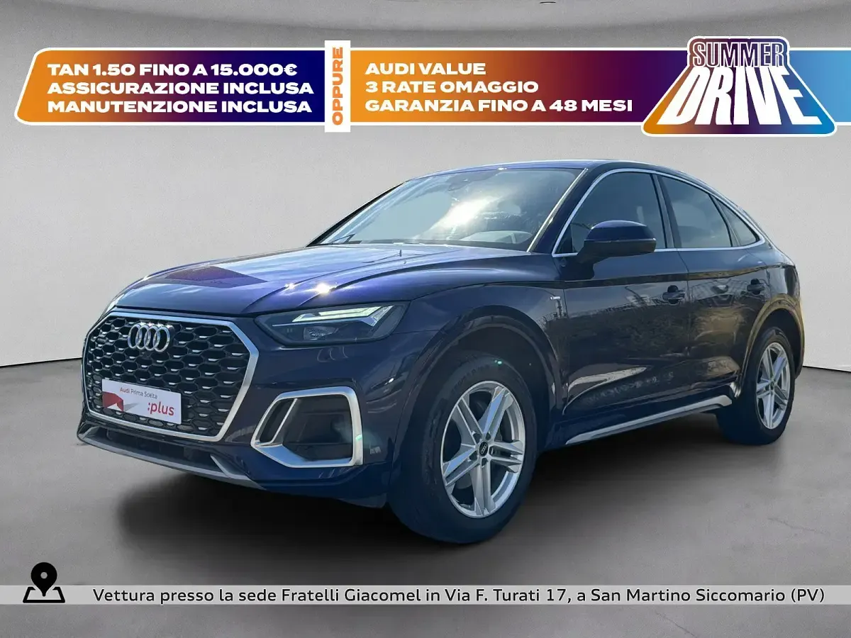 Usata Audi Q5 Sportback S-Line 204 CV (150 kW) 2022 Blu SUV