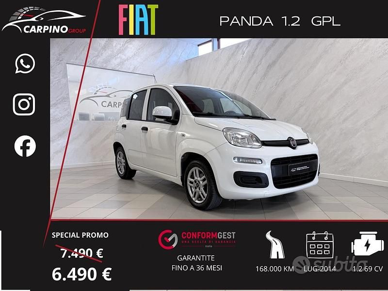 Usata Fiat Panda Easy 69 CV (50 kW) 2013 Bianco Utilitaria