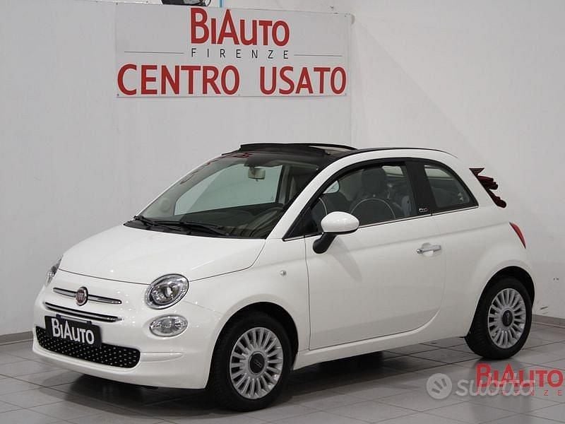 Usata Fiat 500C Lounge 69 CV (50 kW) 2018 Bianco Cabrio