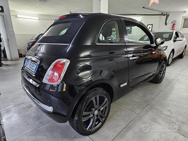 Usata Fiat 500 Lounge 85 CV (62 kW) 2013 Nero Cabrio