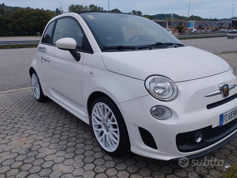 Usata Abarth 595 145 CV (106 kW) 2016 Bianco Cabrio