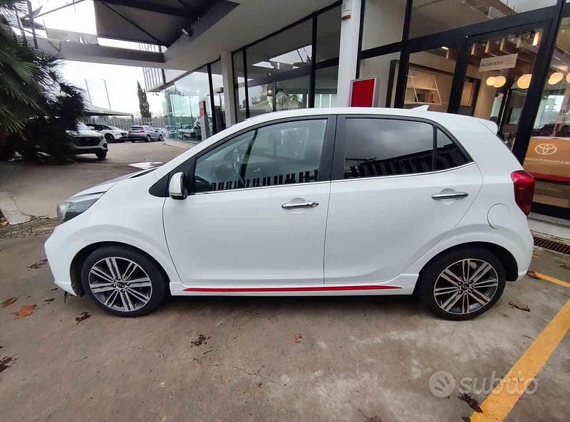 Usata Kia Picanto GT-Line 101 CV (74 kW) 2018 Bianco Utilitaria