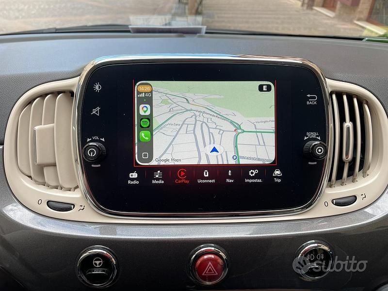 Usata Fiat 500C Lounge 69 CV (50 kW) 2018 Grigio Cabrio