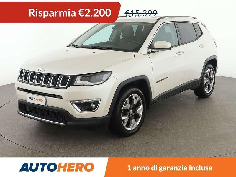 Bianco Usata 2017 Jeep Compass Limited SUV | 13.199 € (Buon prezzo) - Immagine 1/3