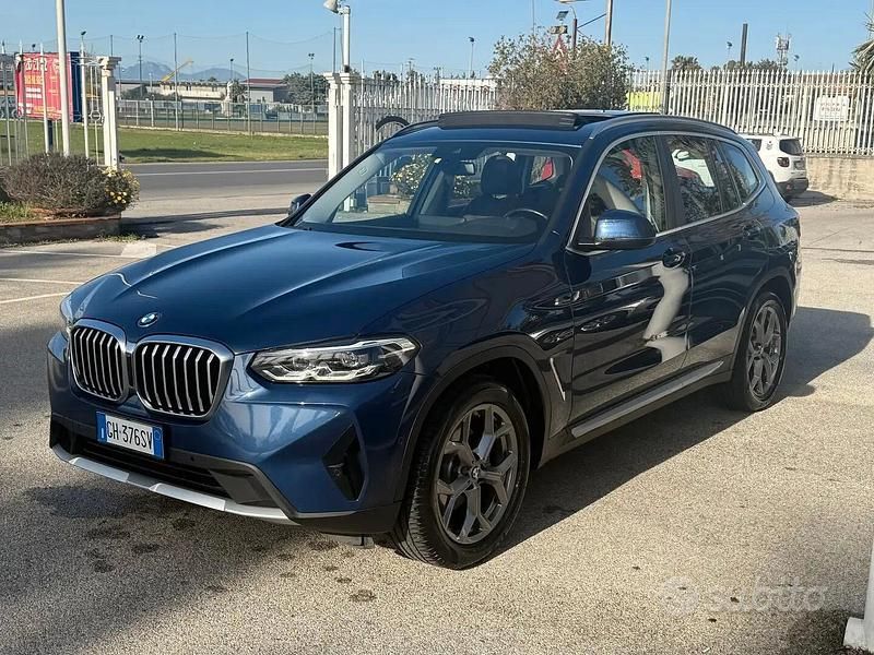 Usata BMW X3 190 CV (139 kW) 2022 Blu/azzurro SUV