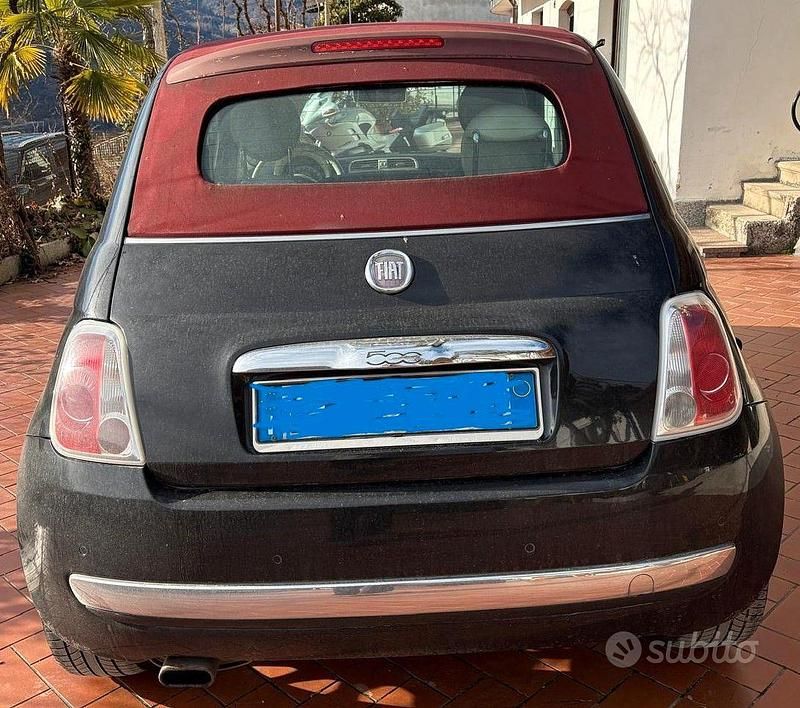 Usata Fiat 500 69 CV (50 kW) 2009 Nero Cabrio