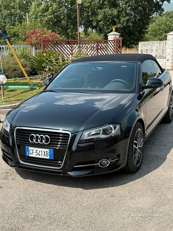Nero Usata 2011 Audi A3 Cabriolet Cabrio | 10.900 € - Immagine 1/4