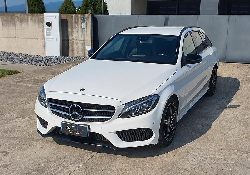 Usata Mercedes C220 194 CV (142 kW) 2018 Bianco Station wagon