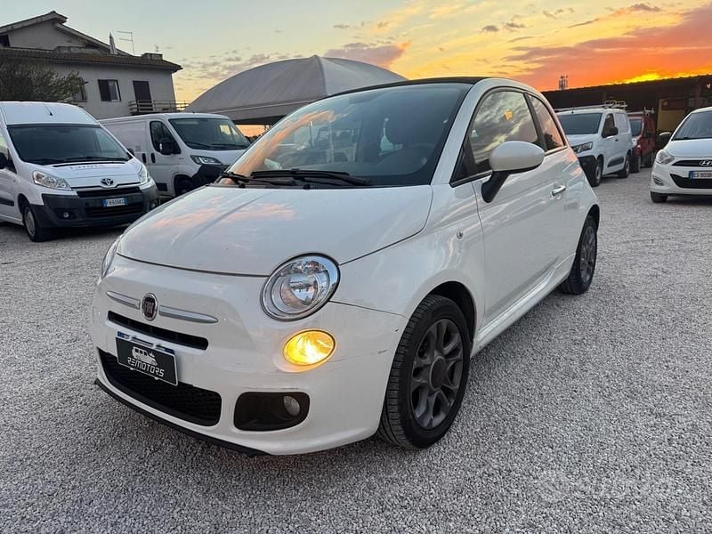 Usata Fiat 500 Sport 69 CV (50 kW) 2015 Bianco Cabrio