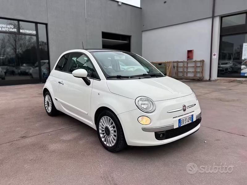 Usata Fiat 500 Lounge 95 CV (69 kW) 2013 Bianco Berlina