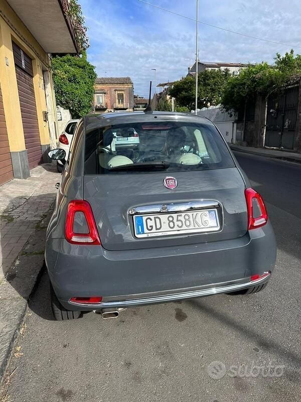 Usata Fiat 500 Lounge 69 CV (50 kW) 2017 Grigio Utilitaria