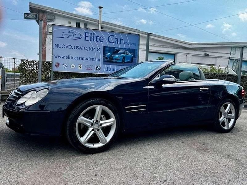 Usata Mercedes SL350 245 CV (180 kW) 2003 Blu Cabrio