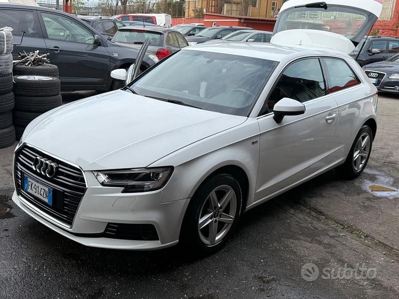 Usata Audi A3 Sport 116 CV (85 kW) 2017 Bianco Berlina
